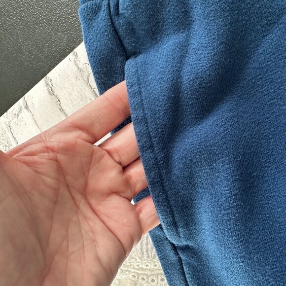 Life Is Better With Friends Navy Blue Joggers Large Drawstring Waist Elastic Cuf - Picture 7 of 12